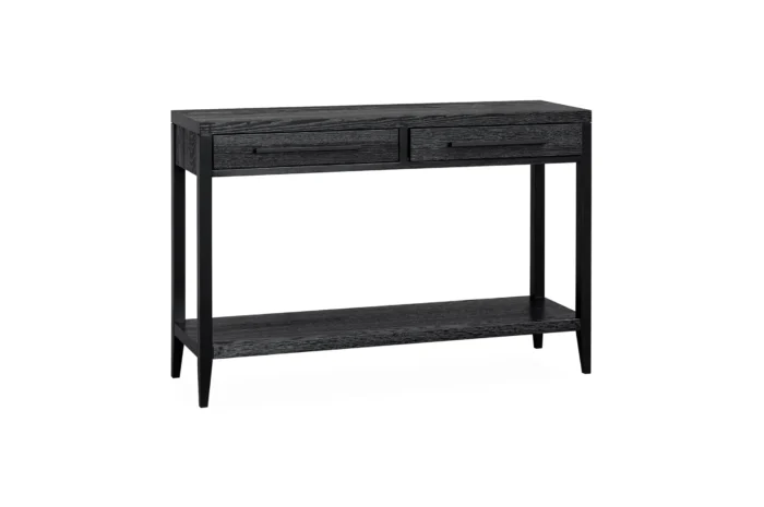 Morris Konsollbord 120cm m/skuff. Sort Eik