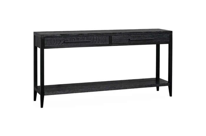 Morris Konsollbord 160cm m/skuff. Sort Eik
