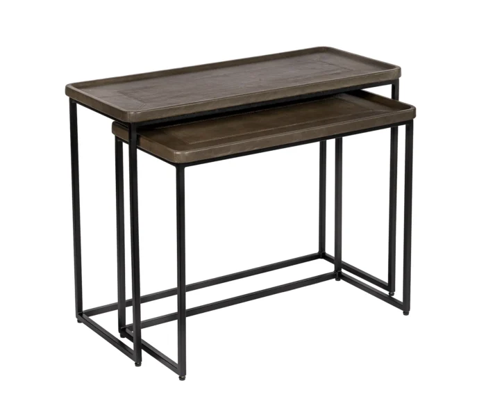 Leather settbord Brass/Black Frame. Flere farger