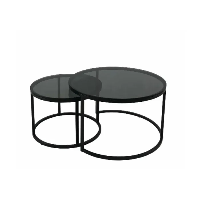 Oceanside sett 2 bord Ø:80/60cm Glass/Eik - Bilde 6
