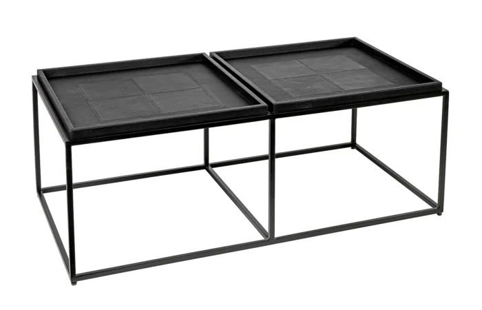 Leather Coffe table B:120 D:60 H:43cm. Flere farger - Bilde 5
