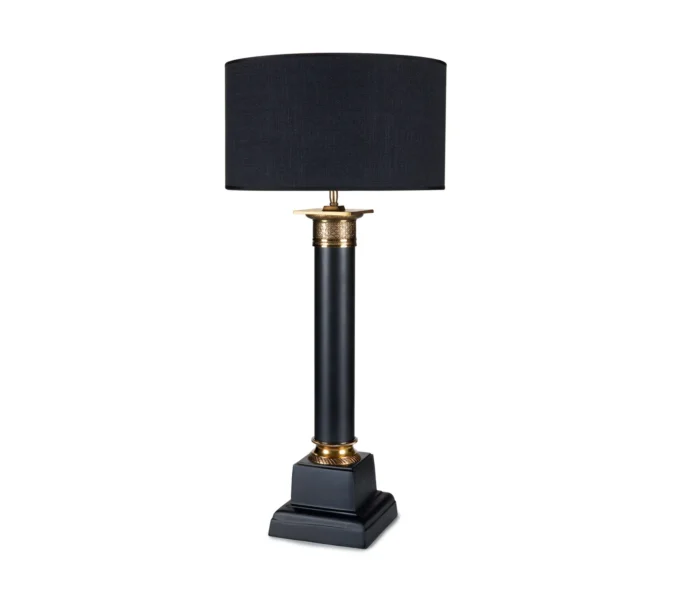 Clermont Black/Brass bordlampe D20 H86