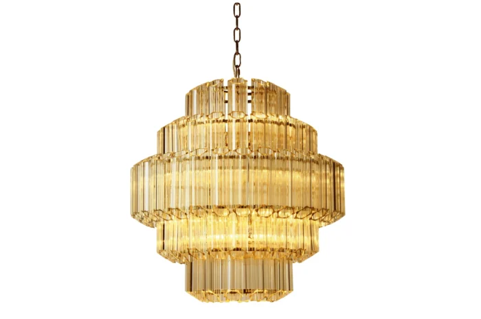 Praha Exclusive taklampe Ø66 H67. Cognac glass