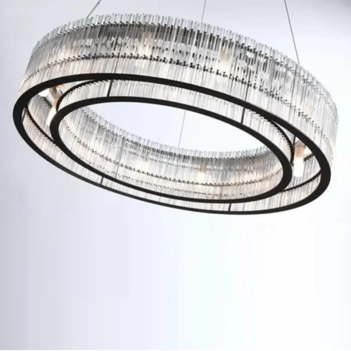 Hoover taklampe Ø74 H19,5. Clear glass/Black - Bilde 2