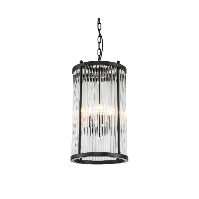 Corona taklampe Ø30  H50 Black. Glass. Flere farger