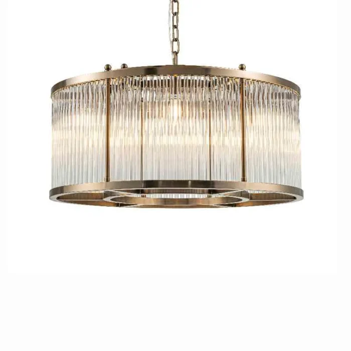 Clinton taklampe Ø70 H30 Glass. Clear glass Bronze