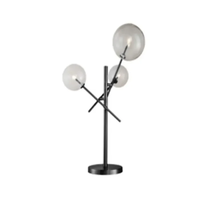 Hobart bordlampe Black D50 H70~90CM Clear glass