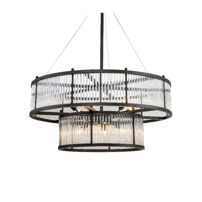 Monte Carlo taklampe Ø100 H45 8 lys Metall/Glass. Flere farger