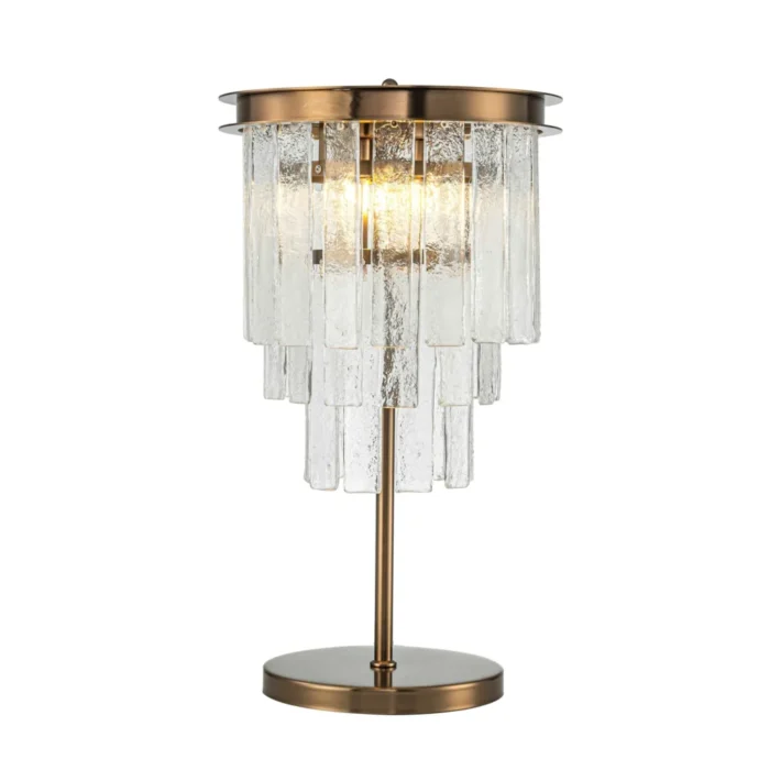 Bradford bordlampe Ø35 H61 3 lys clear Crystal / Bronze