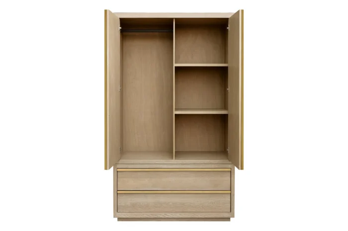 Fremont garderobeskap 120cm. Natur Eik - Bilde 2