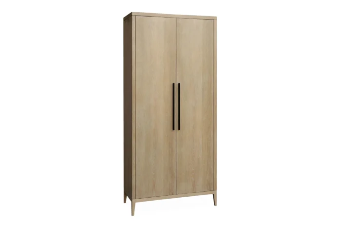 Morris vitrineskap tette dører 95cm Natur Eik