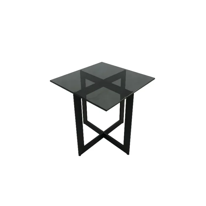 Alexandria sidebord B:50 D:50 H:51. Finert Eik/Glass - Bilde 2