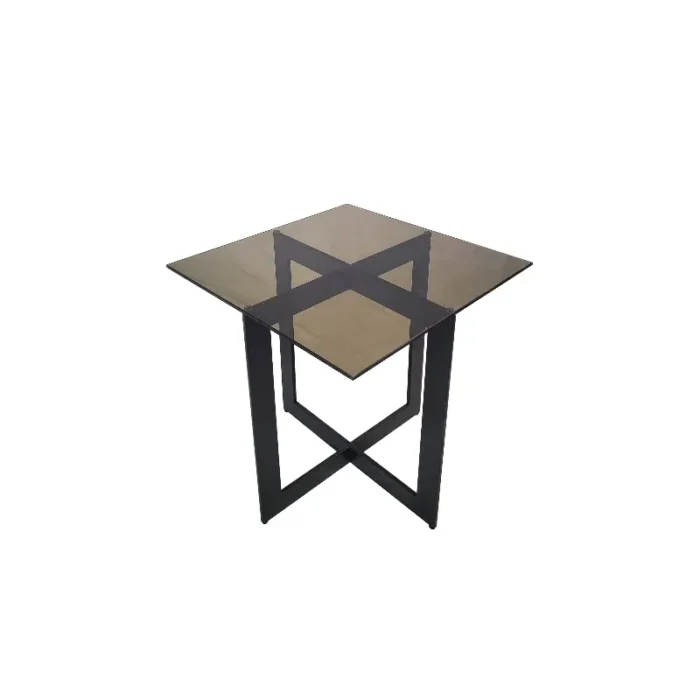 Alexandria sidebord B:50 D:50 H:51. Finert Eik/Glass - Bilde 3