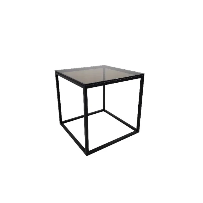 Oceanside sidebord B:55 D:55 H:55cm. Finert Eik/Glass - Bilde 2