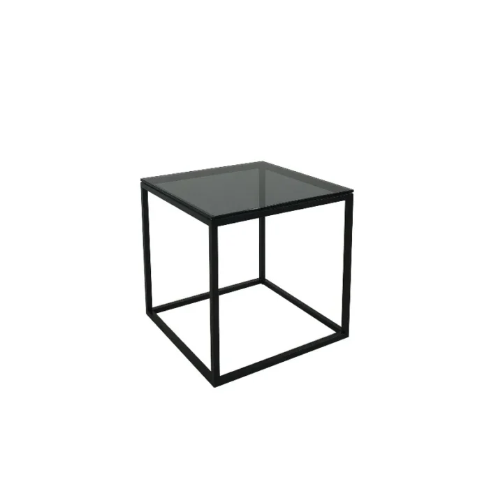 Oceanside sidebord B:55 D:55 H:55cm. Finert Eik/Glass