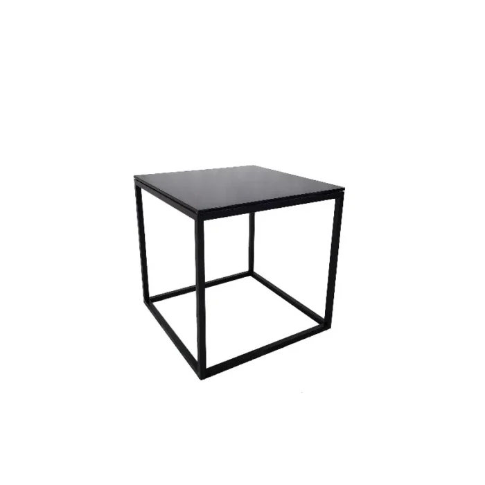 Oceanside sidebord B:55 D:55 H:55cm. Finert Eik/Glass - Bilde 3