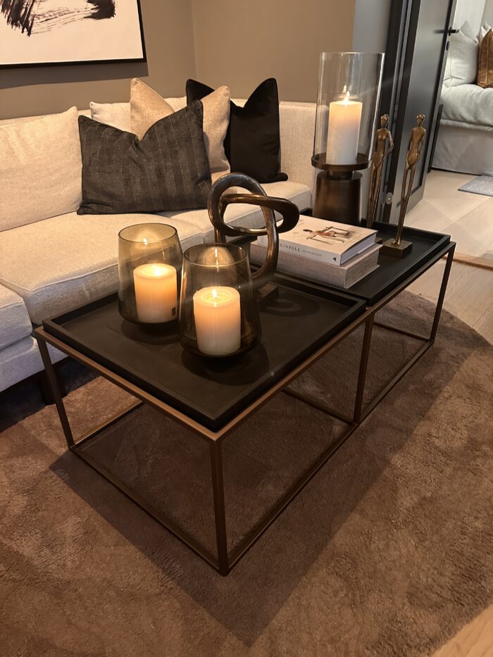 Leather Coffe table B:120 D:60 H:43cm. Flere farger - Bilde 2