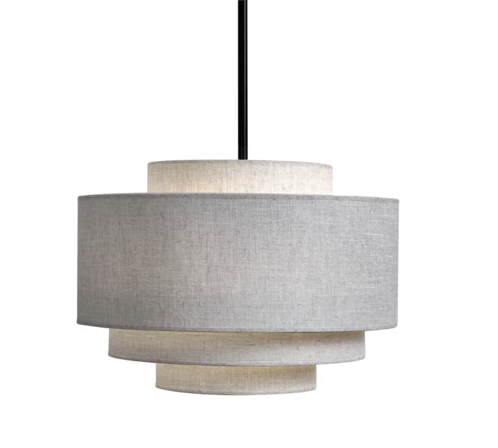 Canton taklampe Ø:50cm H:36,5cm skjerm lin. Flere farger