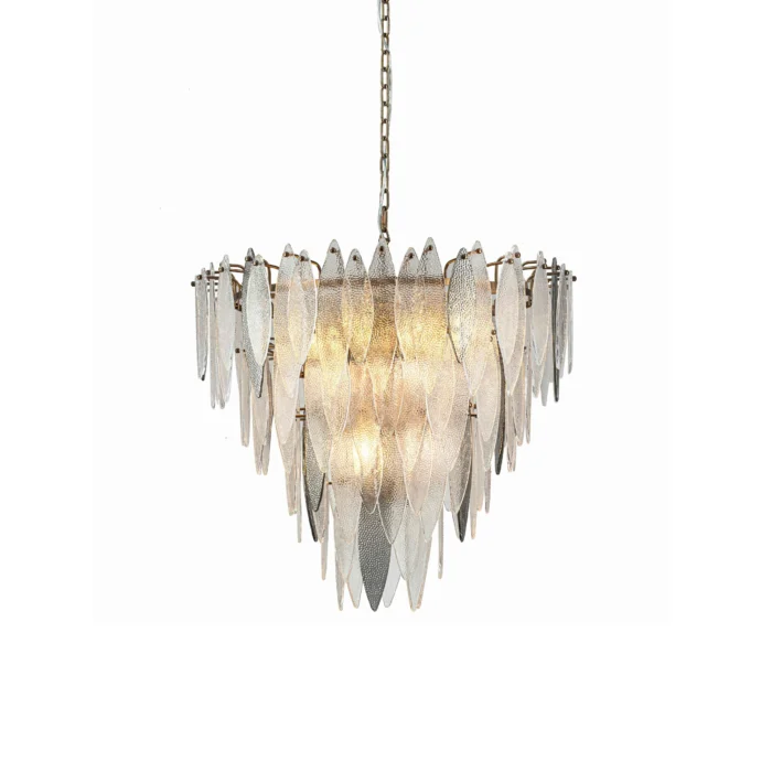Witney taklampe Ø:80 H:70 10 lys transparent/smoke glass