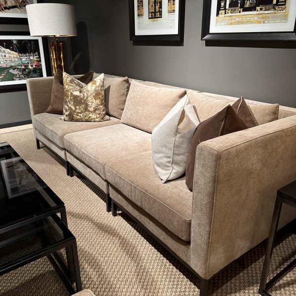 Classic modulsofa I Chenille Beige (242cm)